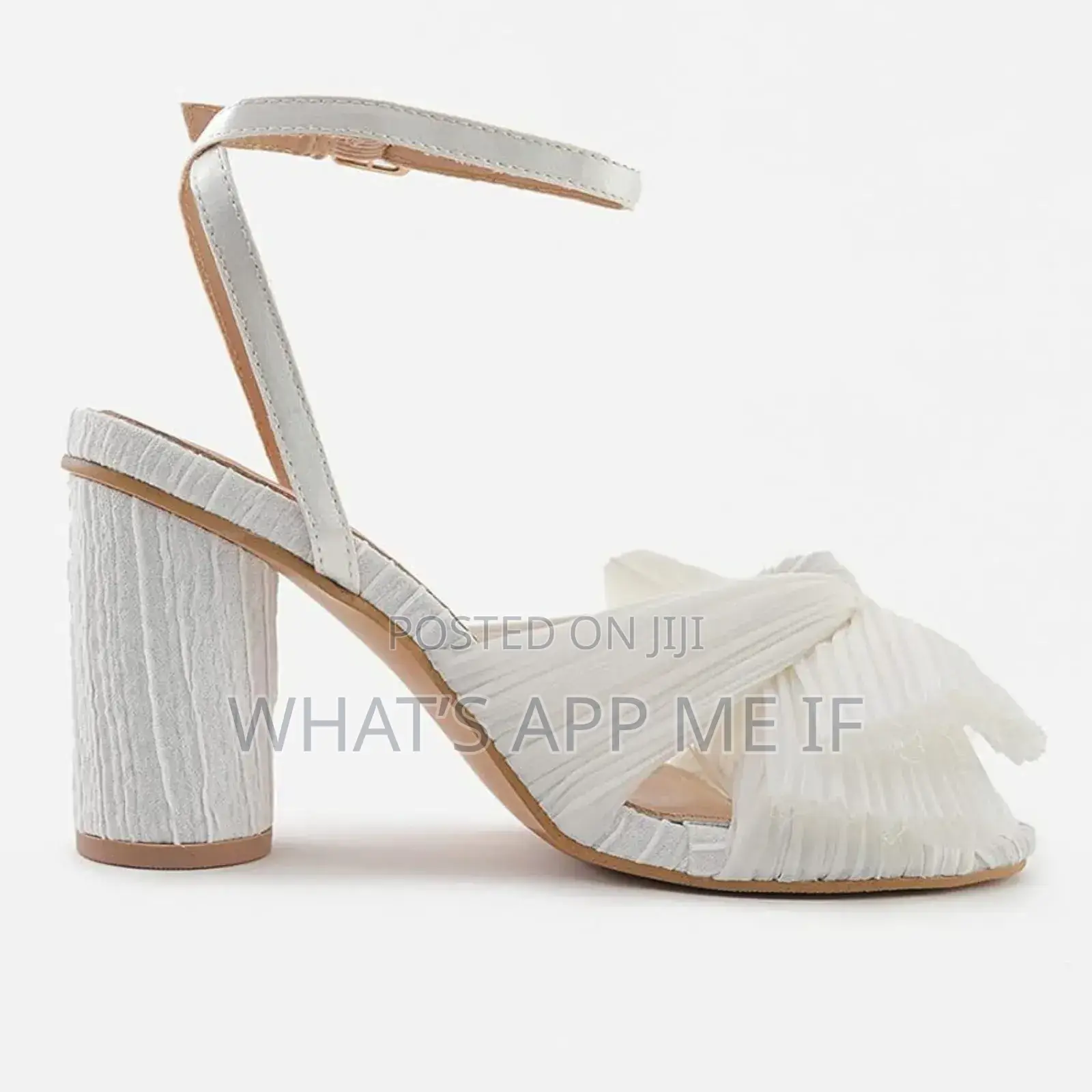 Block Heel Sandals For Women Peep Toe Adjustable Ankle Strap 41