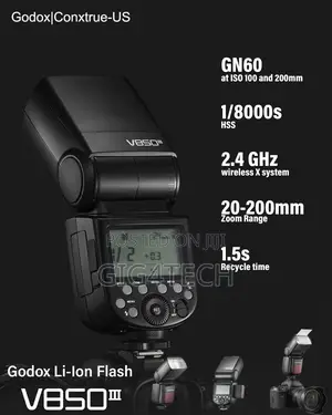Godox V850iii 2.4g Lithium Battery HSS Wireless Speedlite Flash