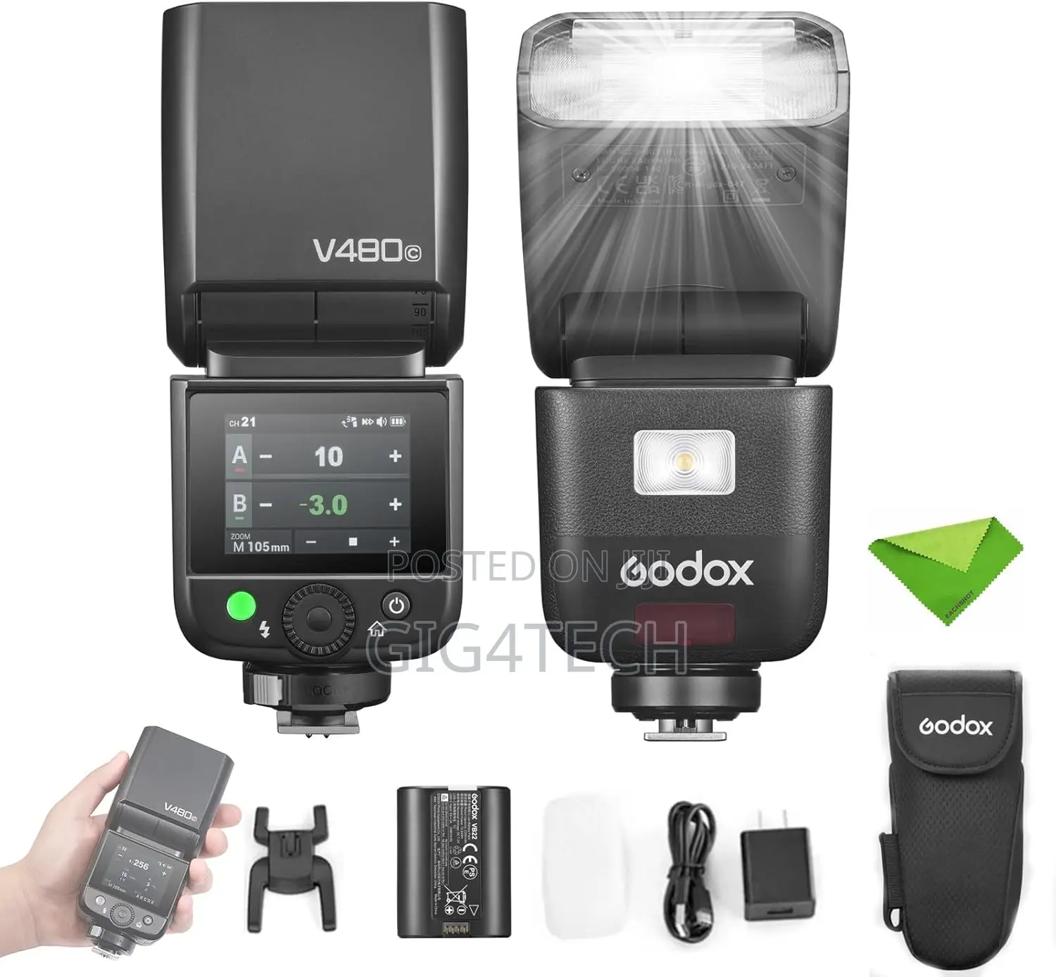 Godox V480c Camera Flash for Canon Gn50 High Output Speedlite