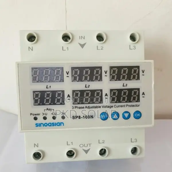 3phase Ajustable Voltage Current Protector-Sp8-100n