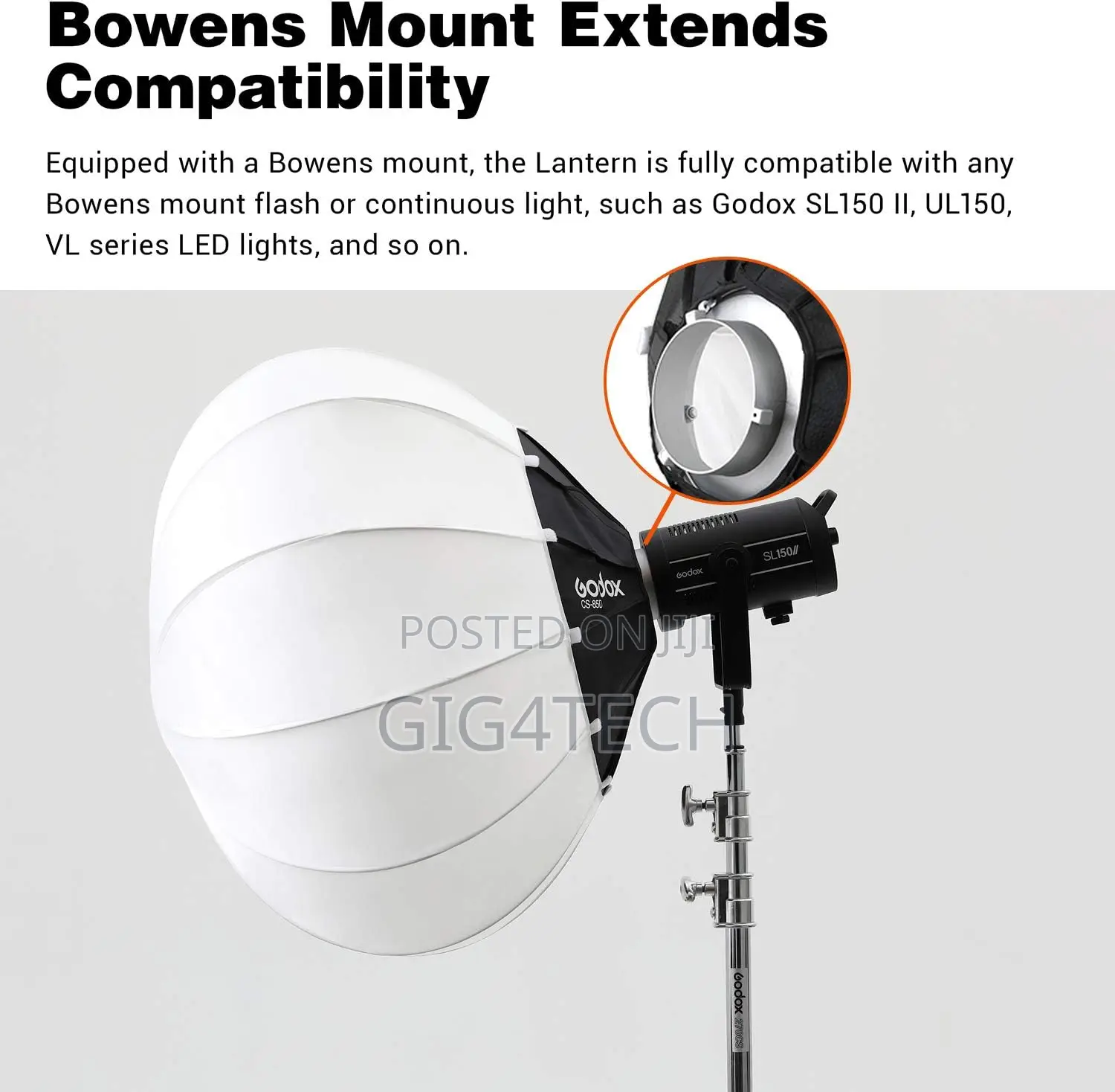 Godox Cs‐85d 85 Cm Lantern Softbox With Bowens Mount