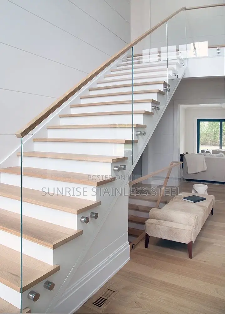 Sunrise Stainless Dark Glass Railing Design