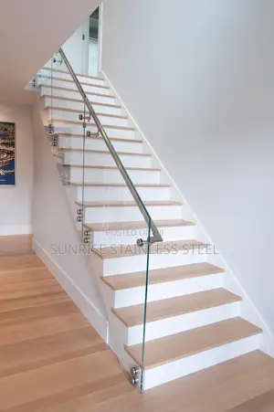 Sunrise Stainless Dark Glass Railing Design