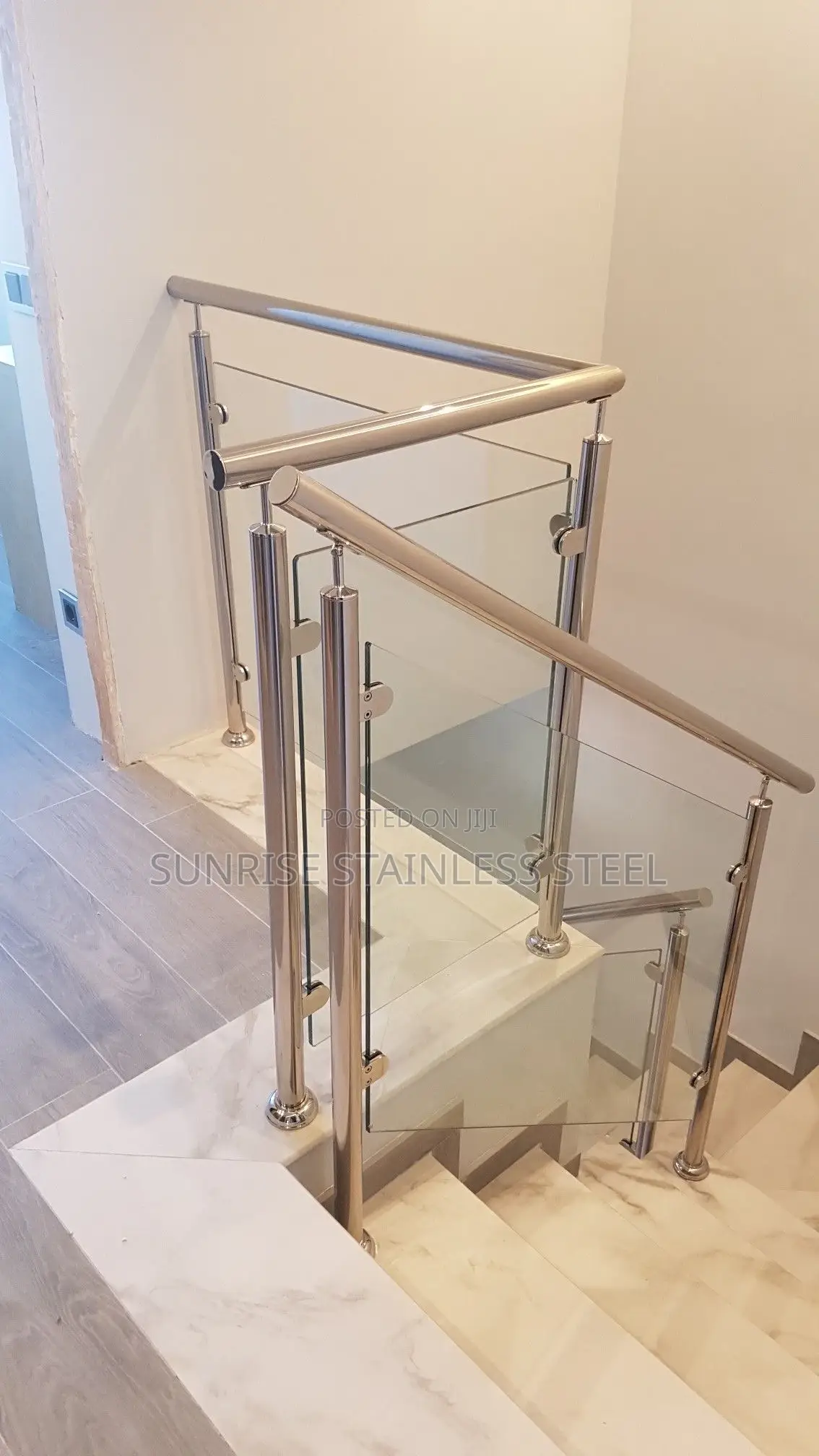 Sunrise Stainless Plain Glass Railing and Balcony