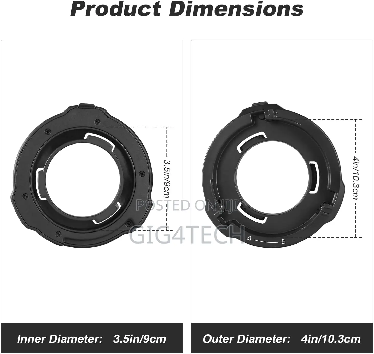 Godox Ml-Gb Bowens Mount Speedring Adapter for Ml60ii Ml100 Ad400pro