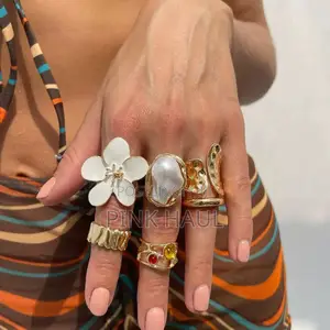 6 Set Alloy Rings