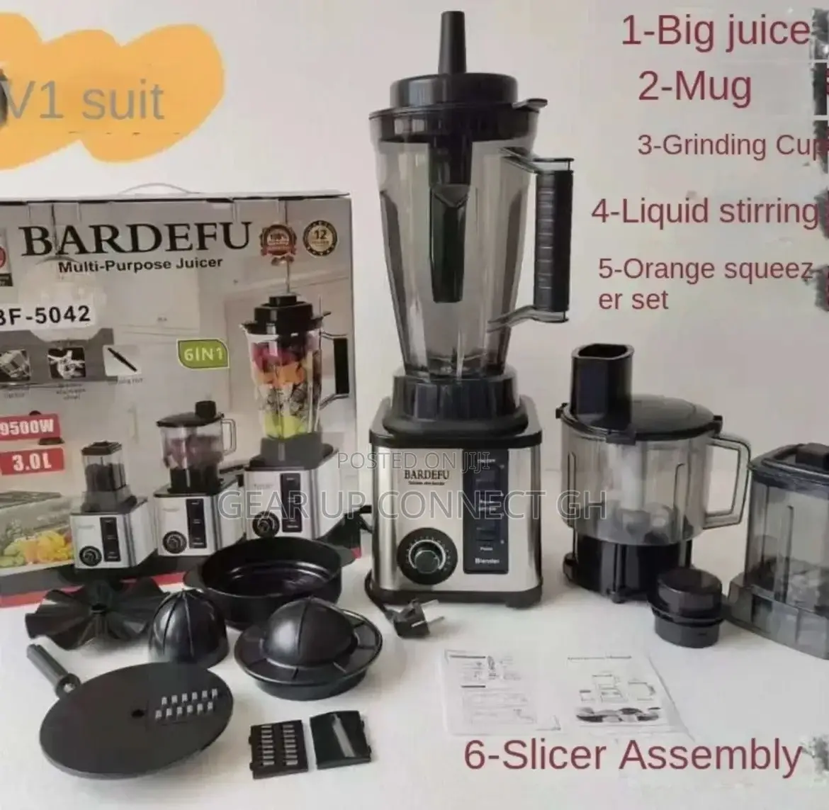 6 in 1 Barbefu Multipurpose Juicer