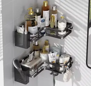 2 in 1 Bathroom Corner Rack