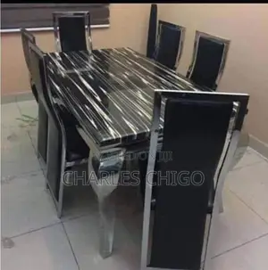 Marble Dining Set With 6 Chairs