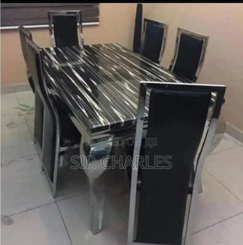 Marble Dining Set With 6 Chairs