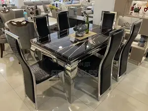 Marble Dining Set With 6 Chairs