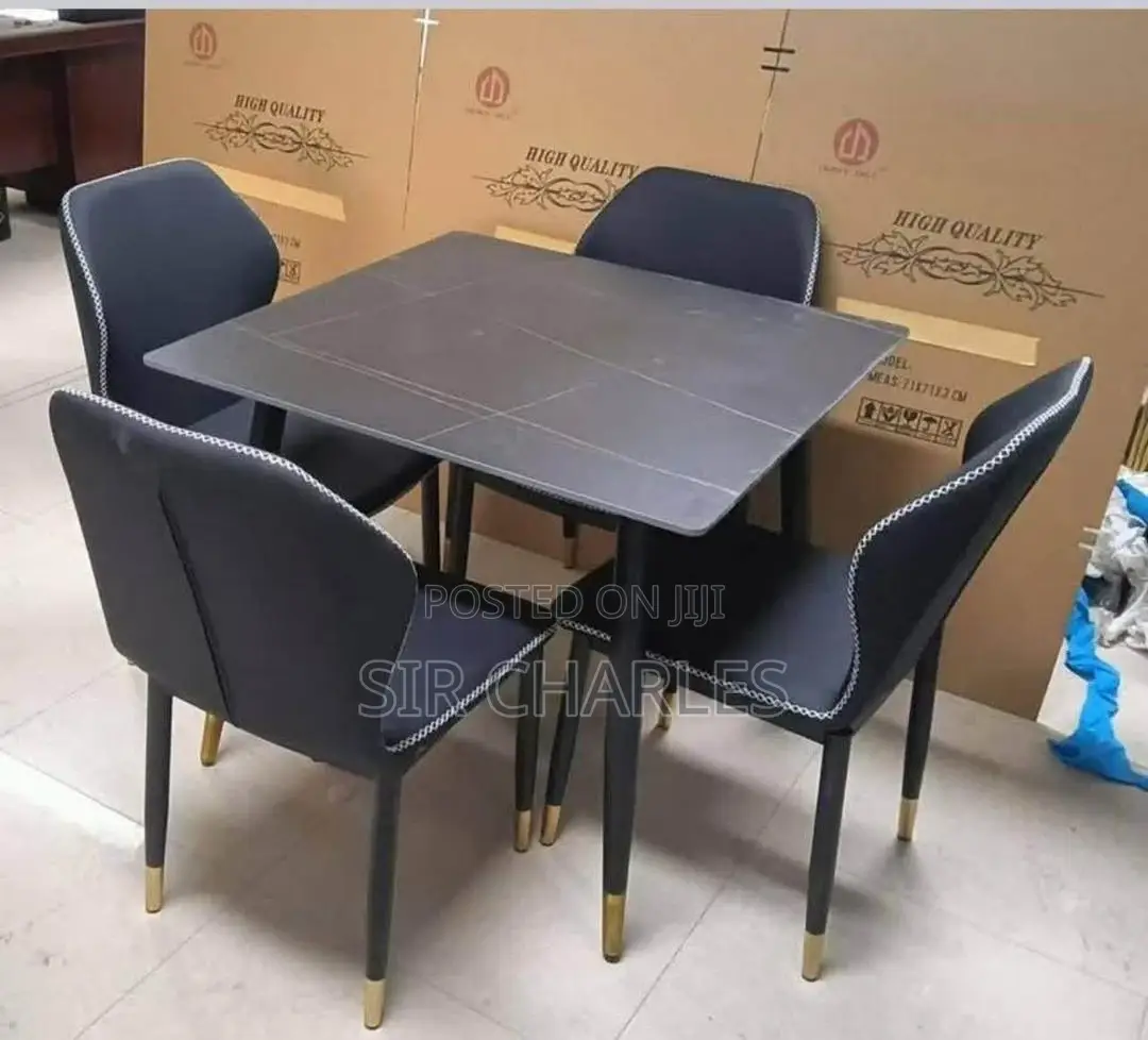Marble Dining With 4 Chairs