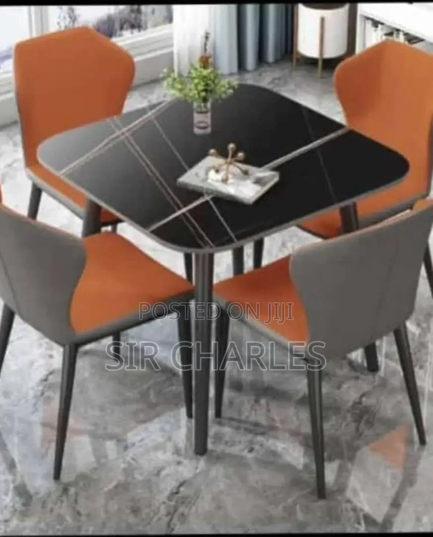 Marble Dining With 4 Chairs