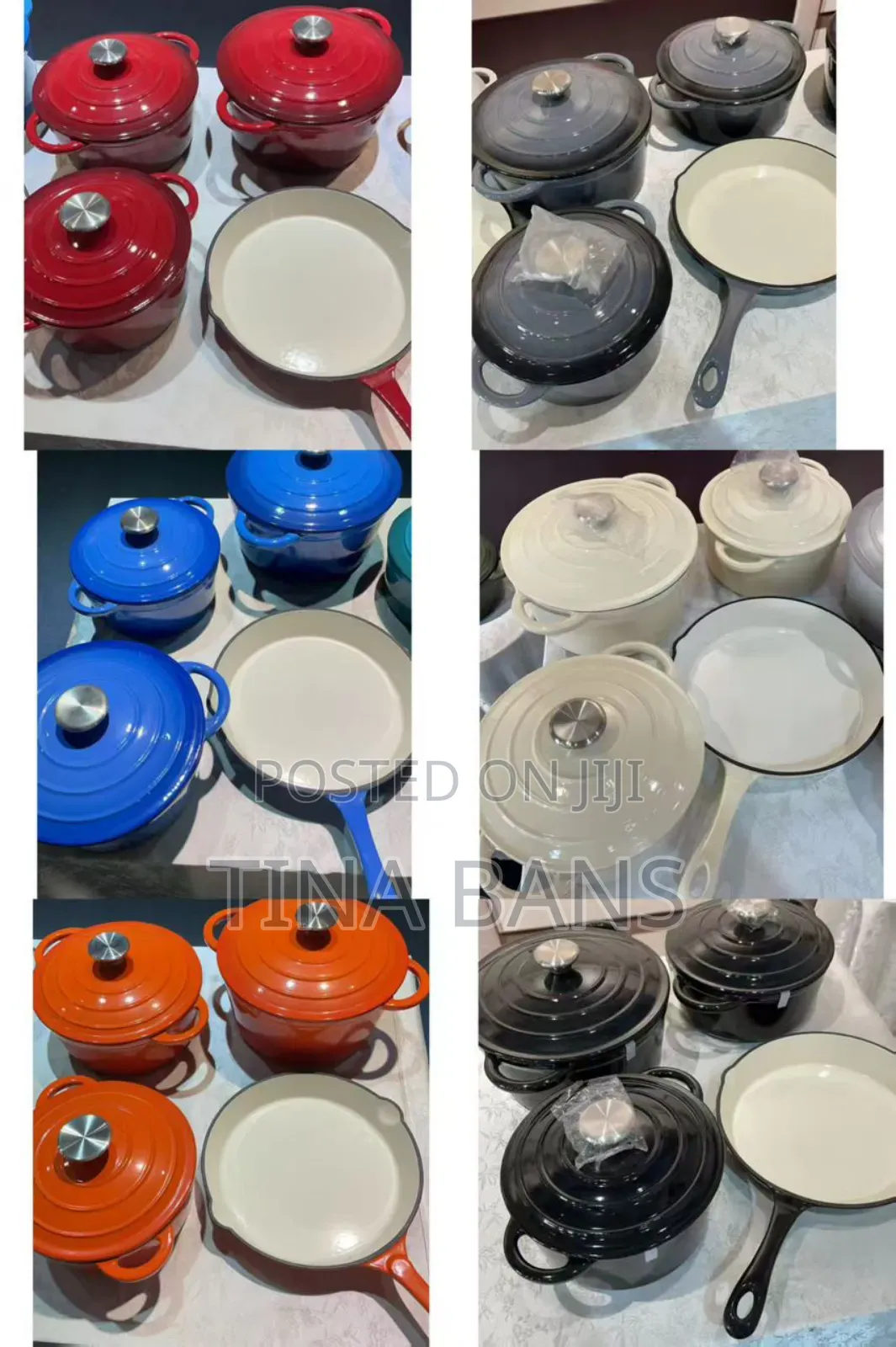 4 Set Cast Iron Pot