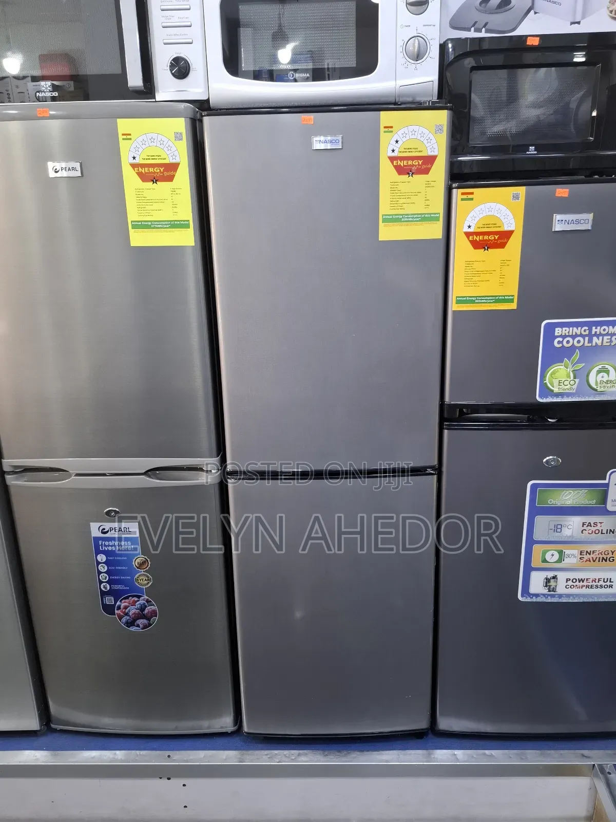 Nasco 158ltrs Down Freezer Double Door Fridge Gray Colour Available