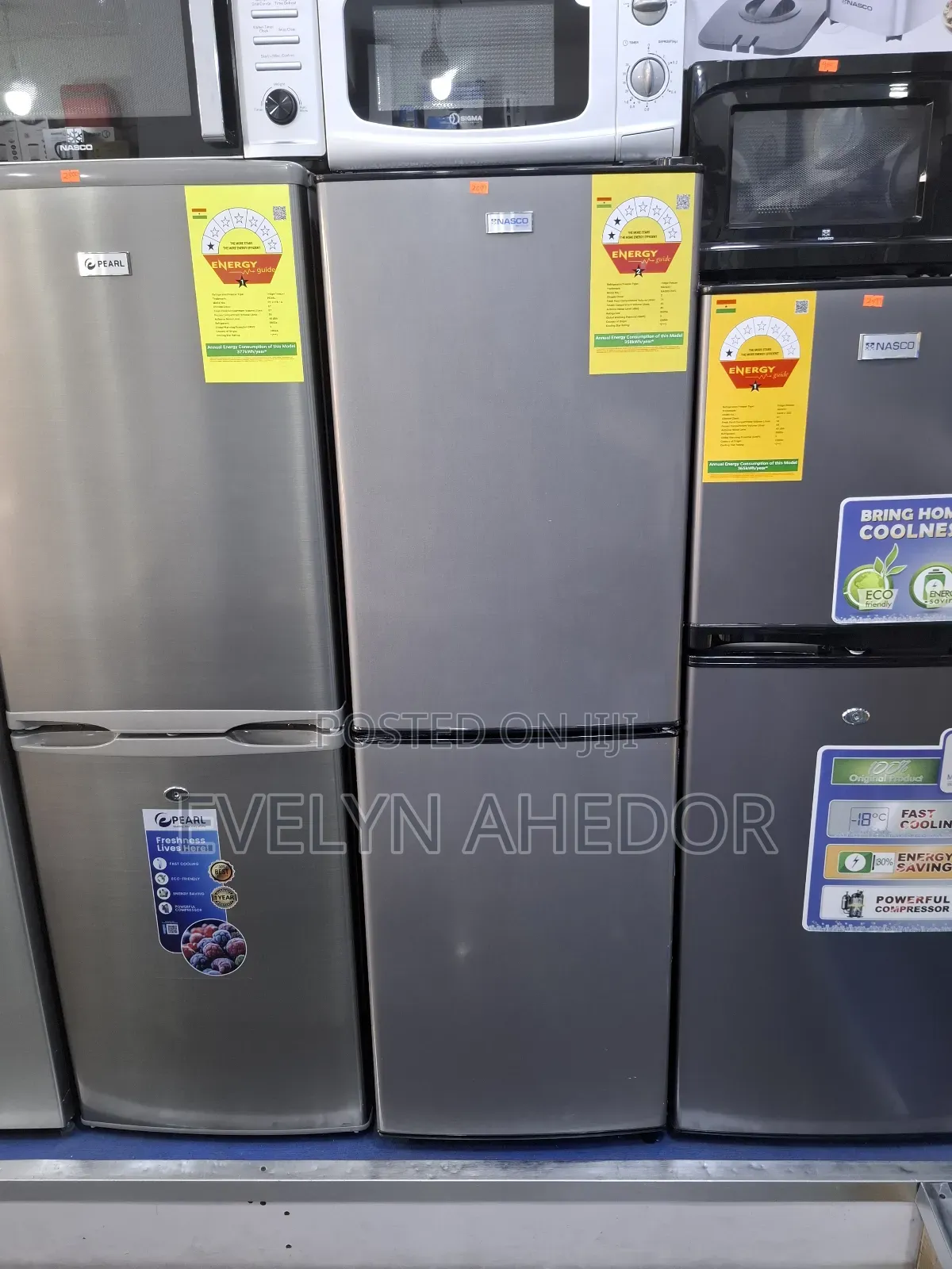 Nasco 158ltrs Down Freezer Double Door Fridge Gray Colour Available
