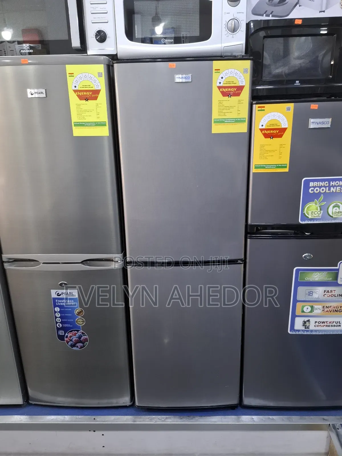 Nasco 158ltrs Down Freezer Double Door Fridge Gray Colour Available