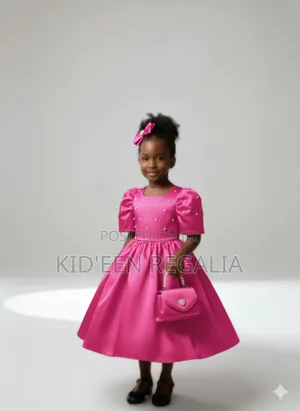 Beautiful Girls Satin Dresses for Girls 1- 6 Years / Kid'een Regalia
