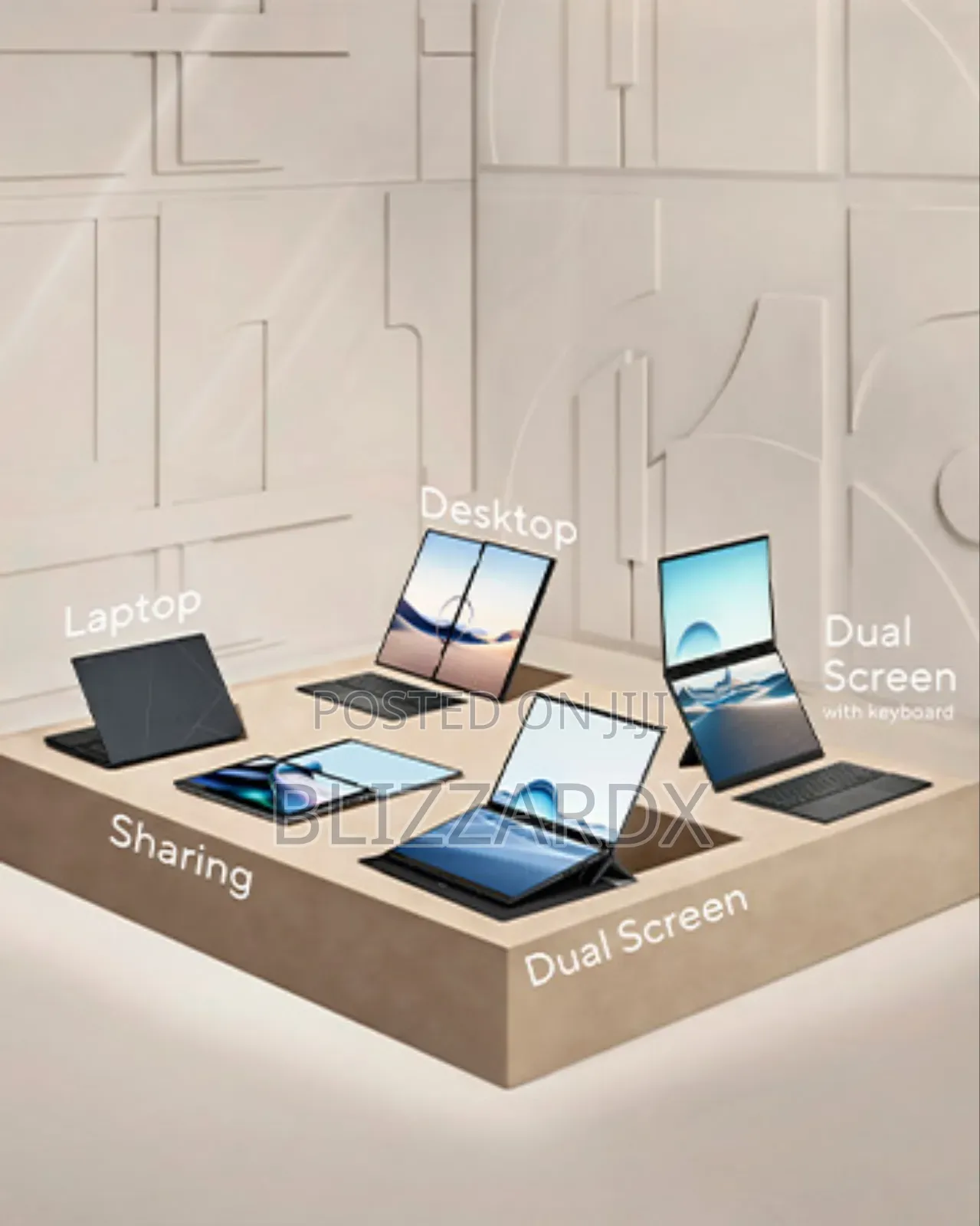 New Laptop Asus Zenbook Duo 14 32GB Qualcomm Snapdragon X Plus SSD 1T