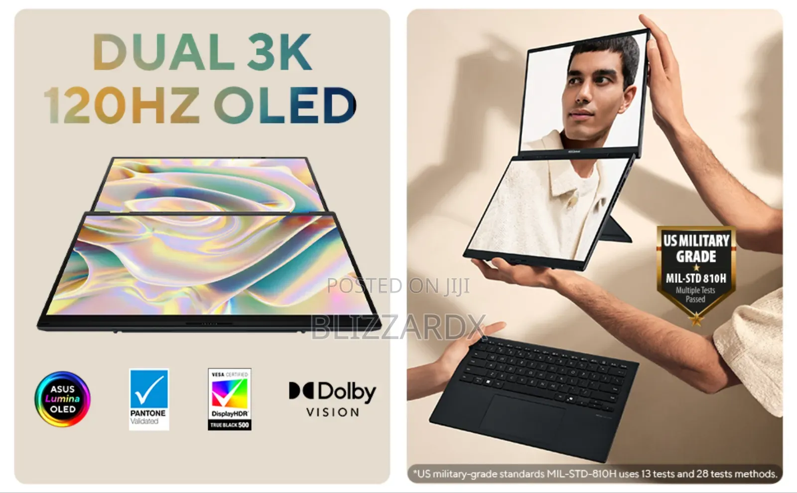 New Laptop Asus Zenbook Duo 14 32GB Qualcomm Snapdragon X Plus SSD 1T