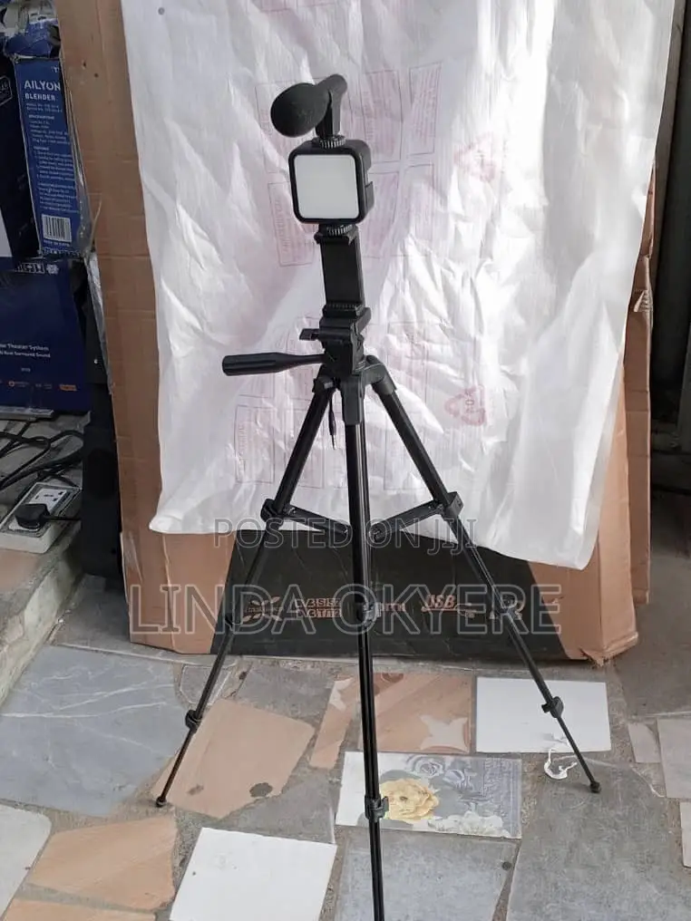 Latest Phone Tripod Stand With Led Light,Microphone and Remote