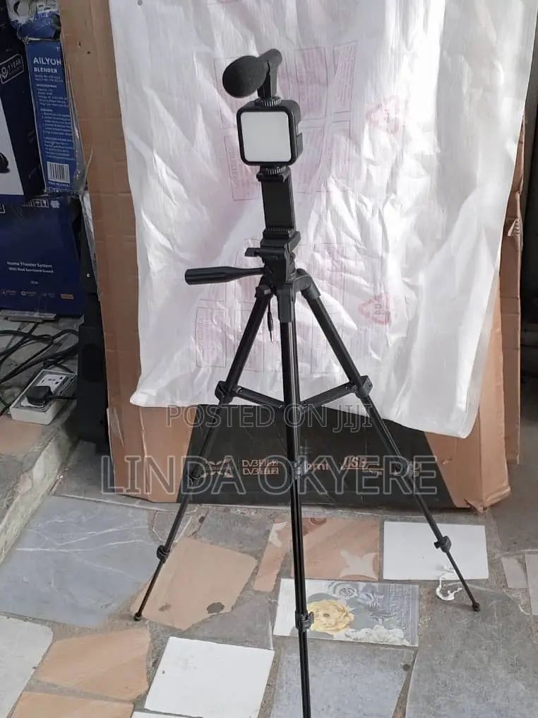 Latest Phone Tripod Stand With Led Light,Microphone and Remote
