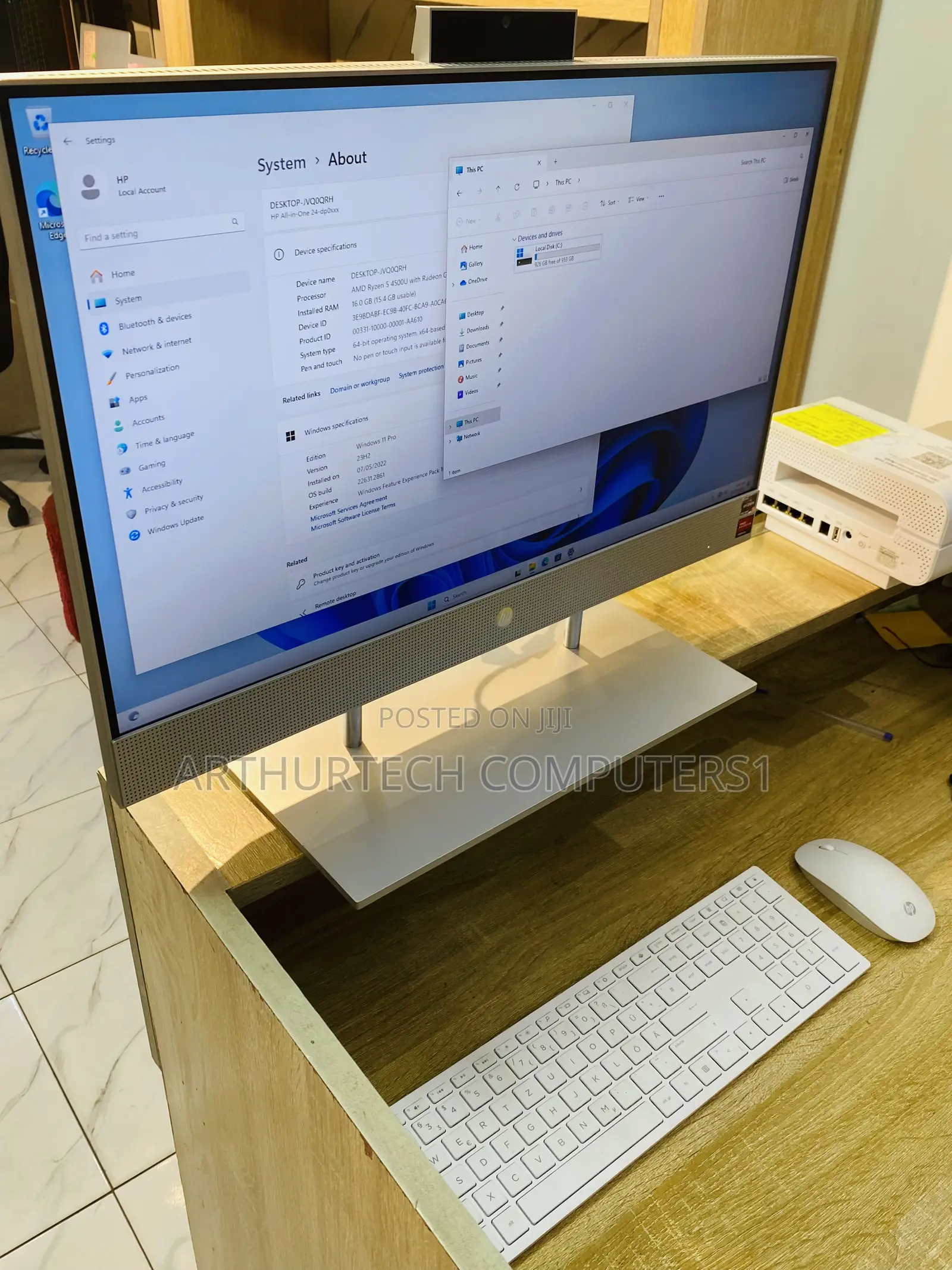 New Desktop Computer HP 16GB AMD Ryzen 5 SSD 1T