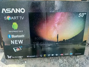 **Brand New Asano 50” Smart Tv – Crystal Clear Display