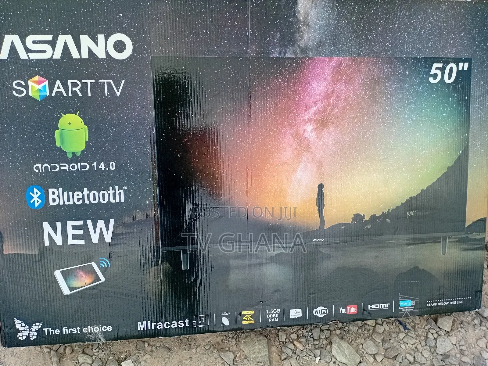 **Asano 50” Smart Television – Big Screen, Big Experience**