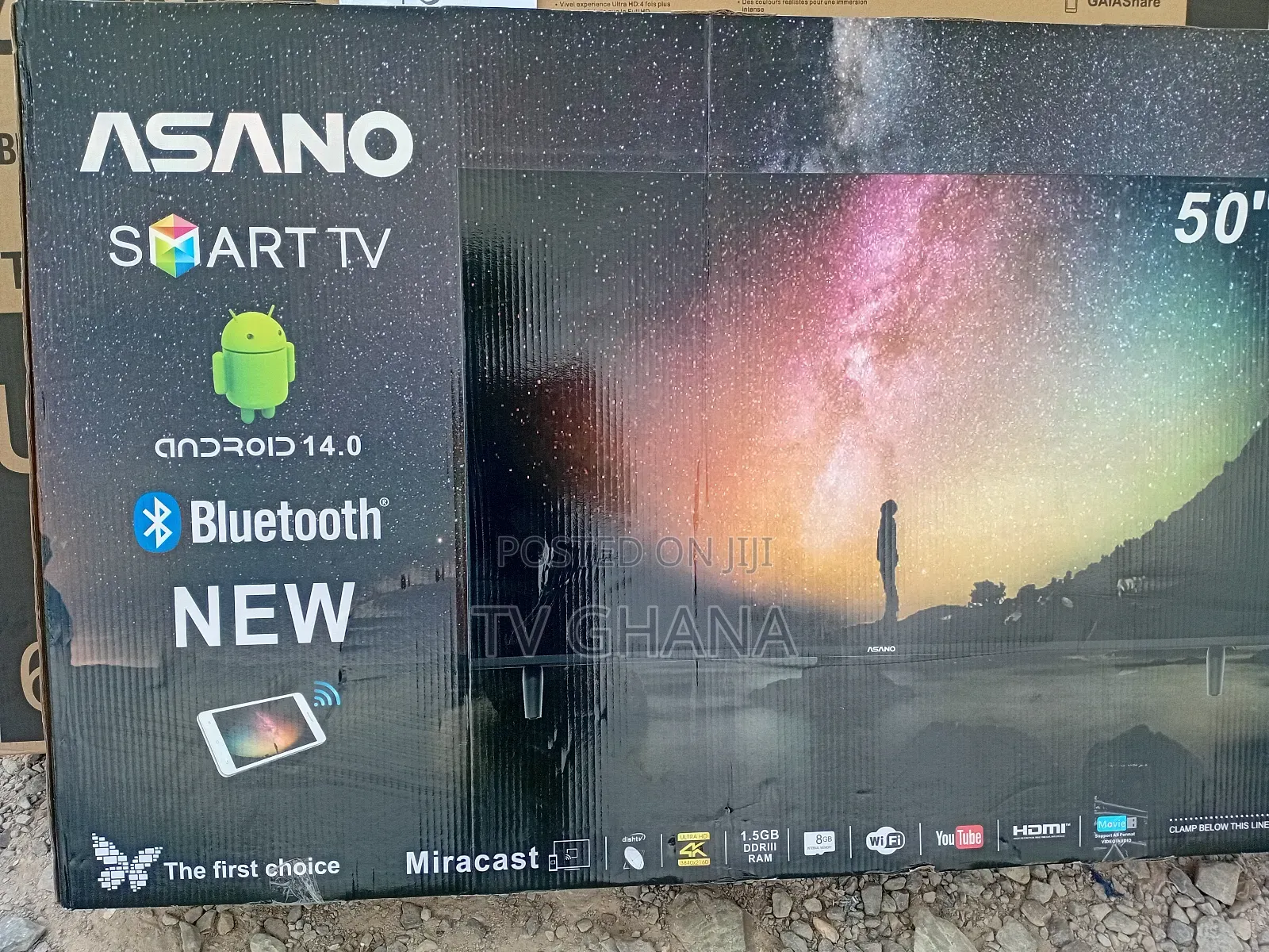 **Asano 50” Smart Television – Big Screen, Big Experience**