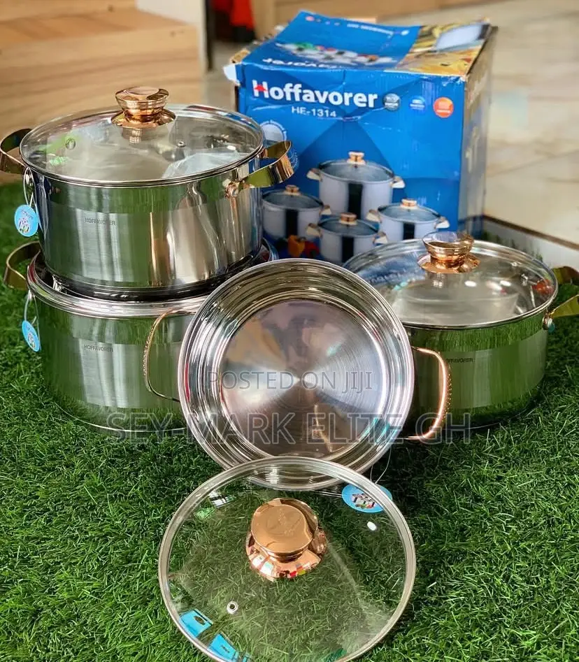 8pcs Hoffavorer Stainless Cookware Set