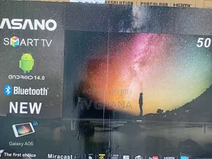 **Asano 50” Smart Flat Screen Tv – Clear, Sleek Modern**