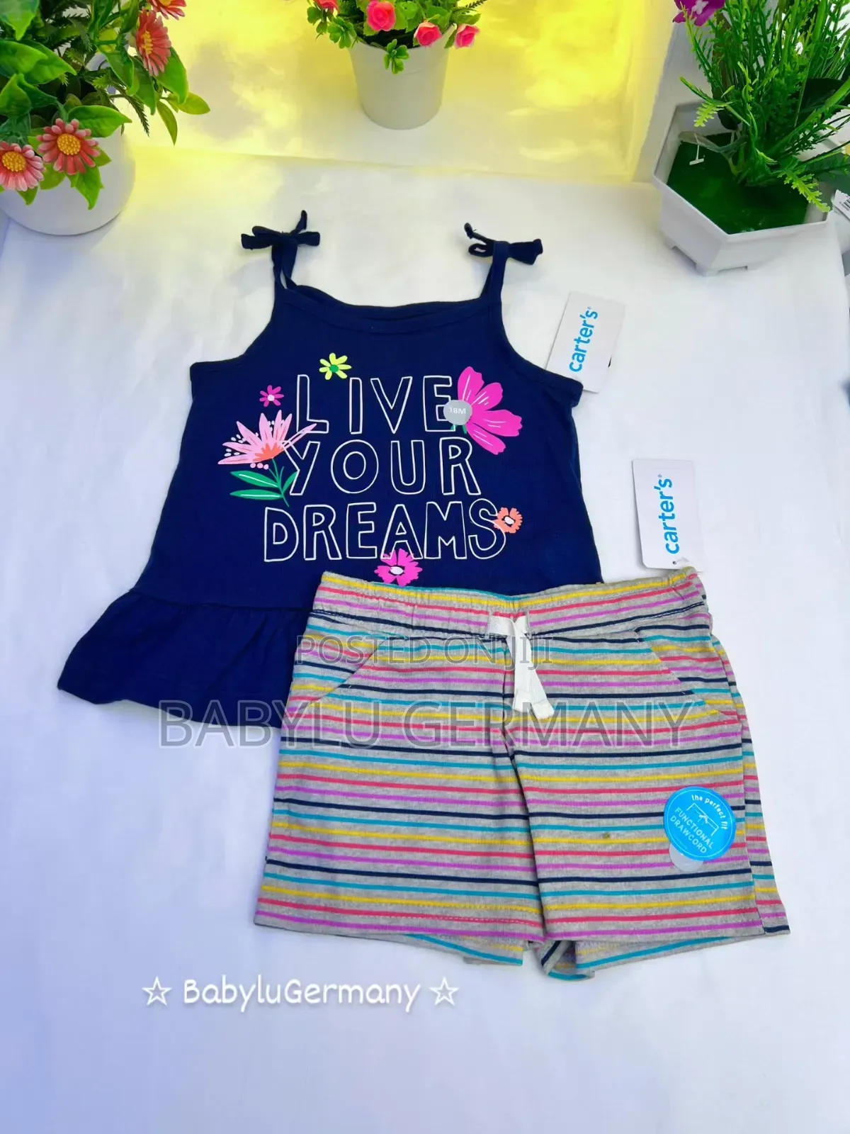 Usa Imported : 2 Piece Set Of Top And Shorts For Girls