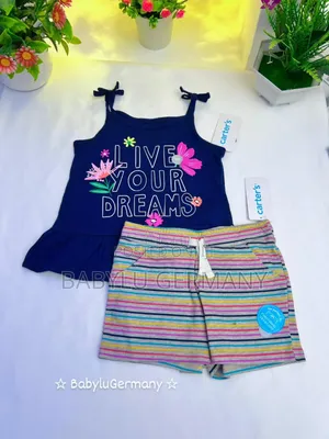 Usa Imported : 2 Piece Set Of Top And Shorts For Girls
