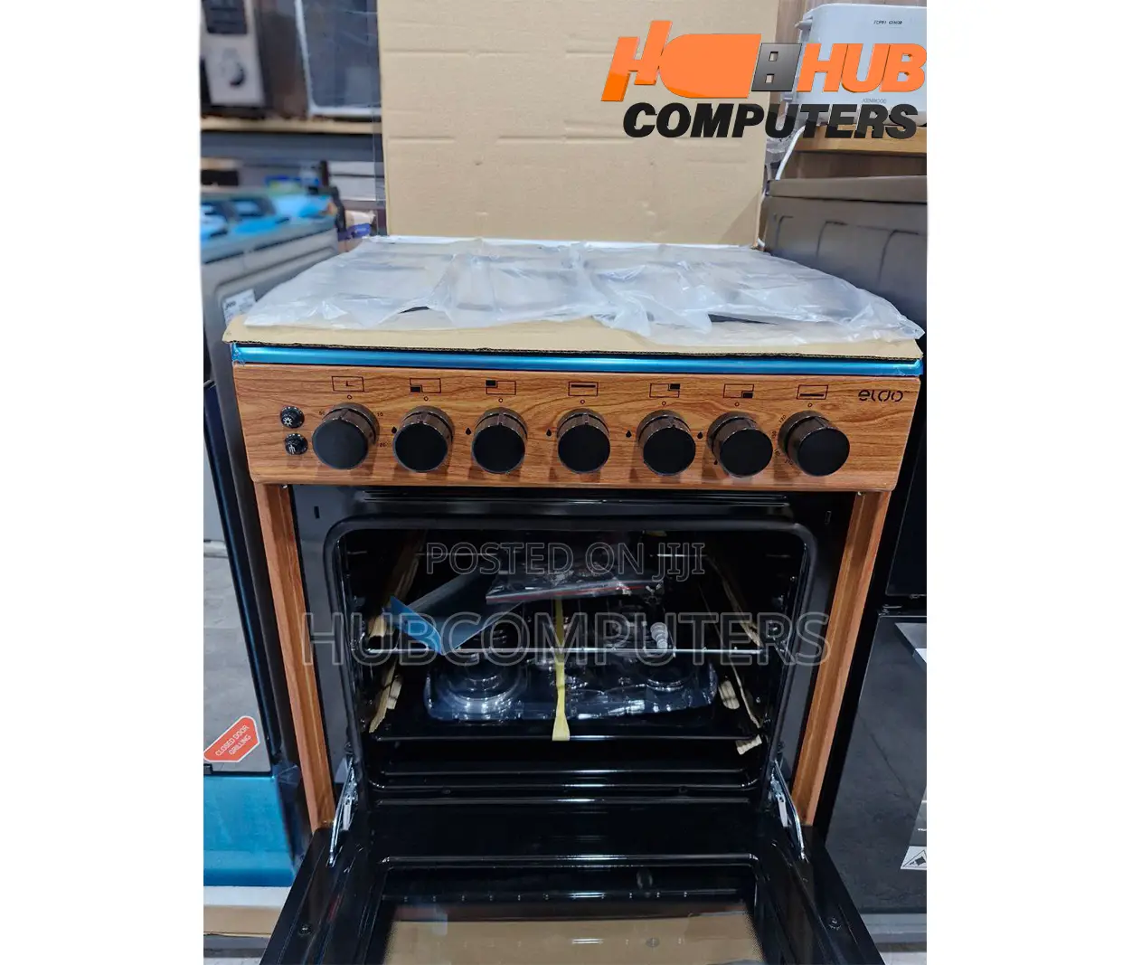 Eldo-Gc6060wdfu-Woden Eldo Gas Cooker 4 Burner 60x60cm Wooden Oven