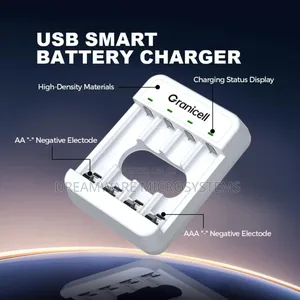Granicell Aa Aaa Rechargeable Batteries With 4 Bay Battery Charger