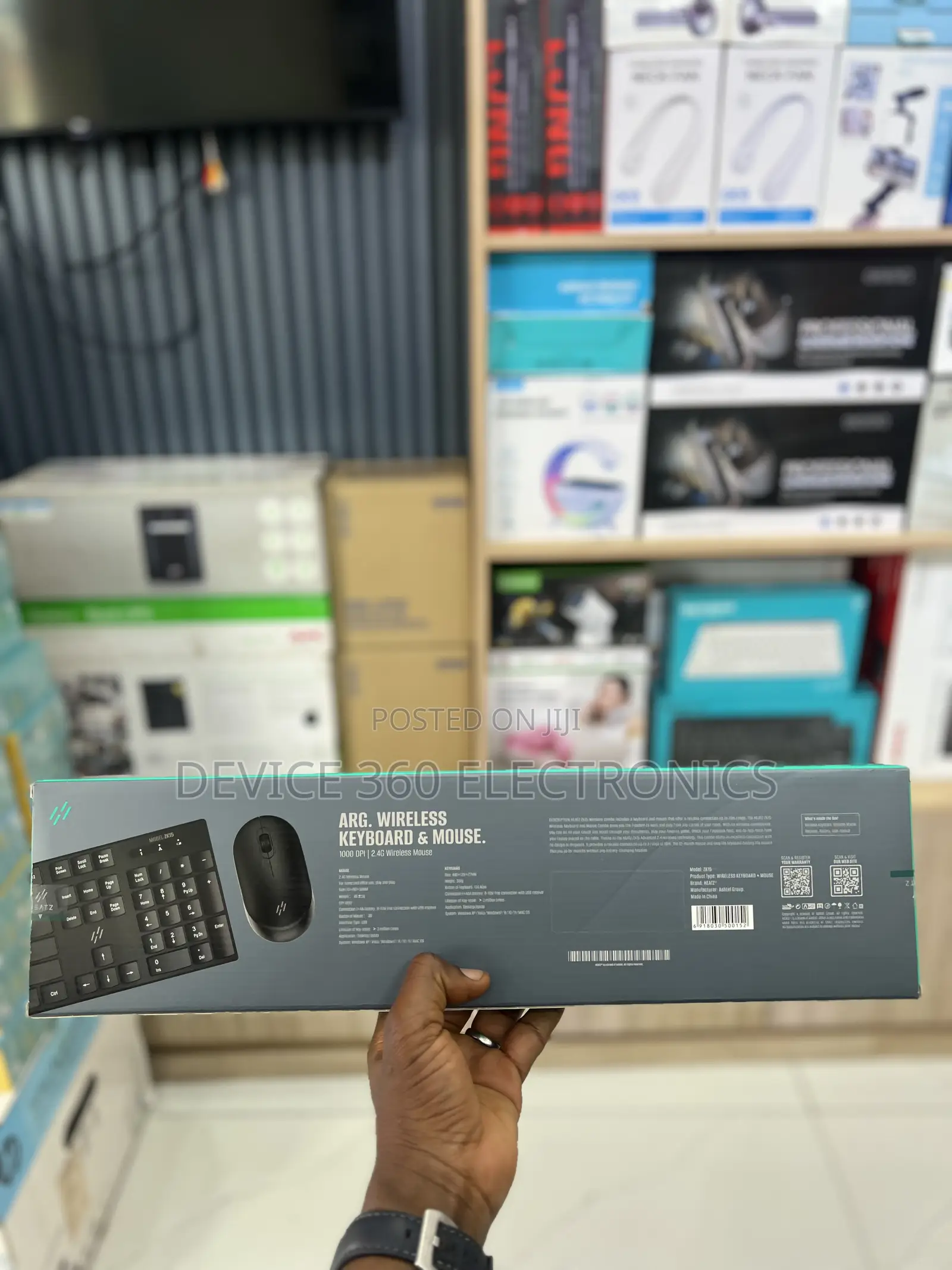 Heatz Zk15 Wireless Keyboard Mouse Combo