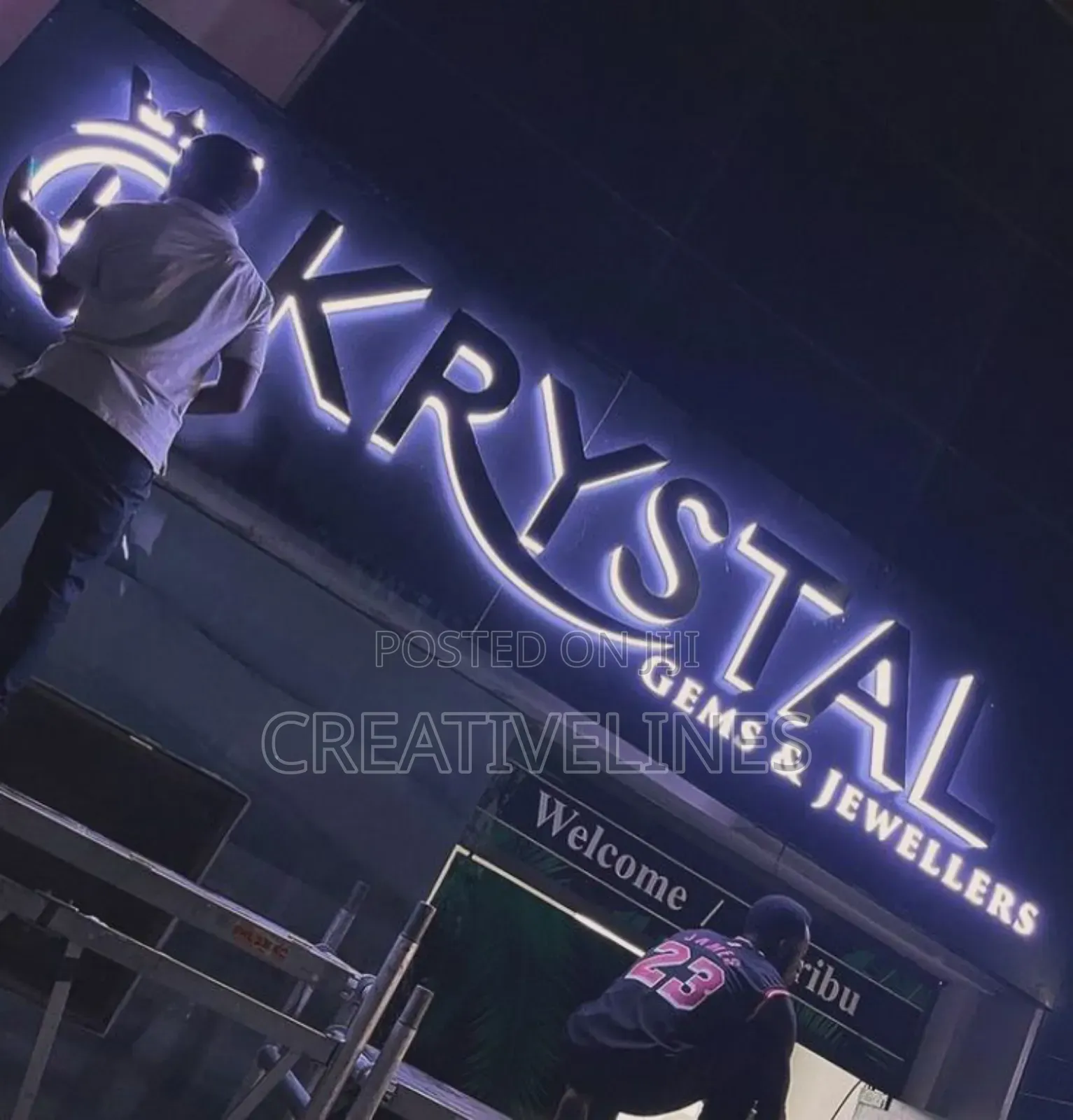 Backlit Sign Installation