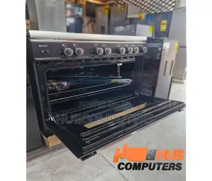Eldo-Gc9060bfu-Black Eldo Gas Cooker 5 Burner 90x60cm Black Oven Grill