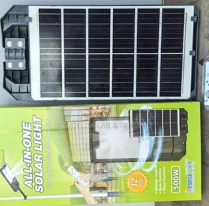 500w Solar Street Light With Panel, Remote Control, Timer Functions