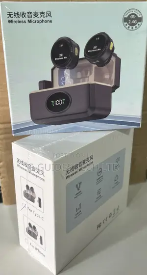 Lavalier Wireless Microphones Type-C With a Charging Case.