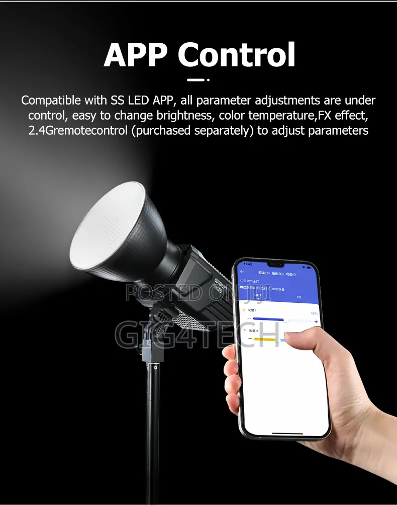 Sutefoto P160bi 160w Bicolor Studio Led Light Bowens Mount