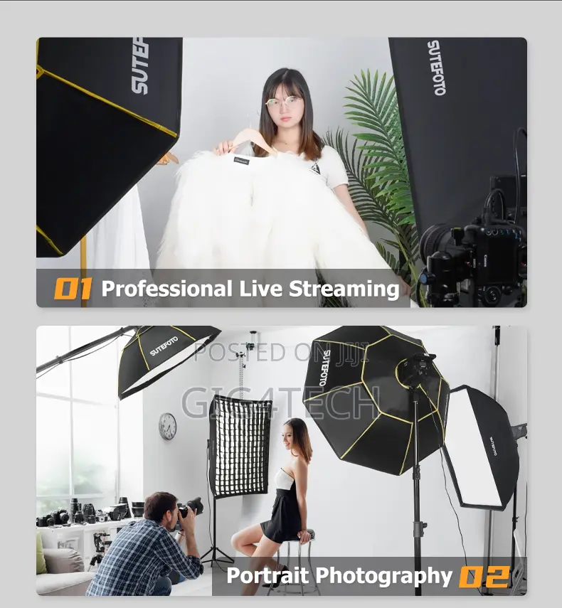 Sutefoto P160bi 160w Bicolor Studio Led Light Bowens Mount