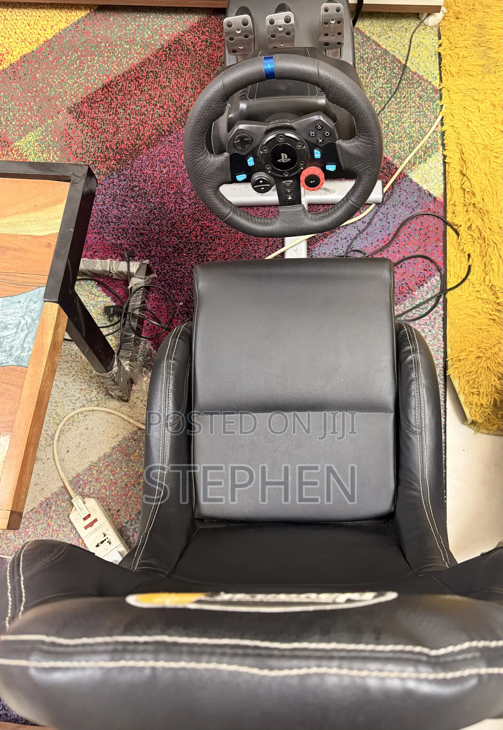 Logitech Steering Wheel And Gaming Seat