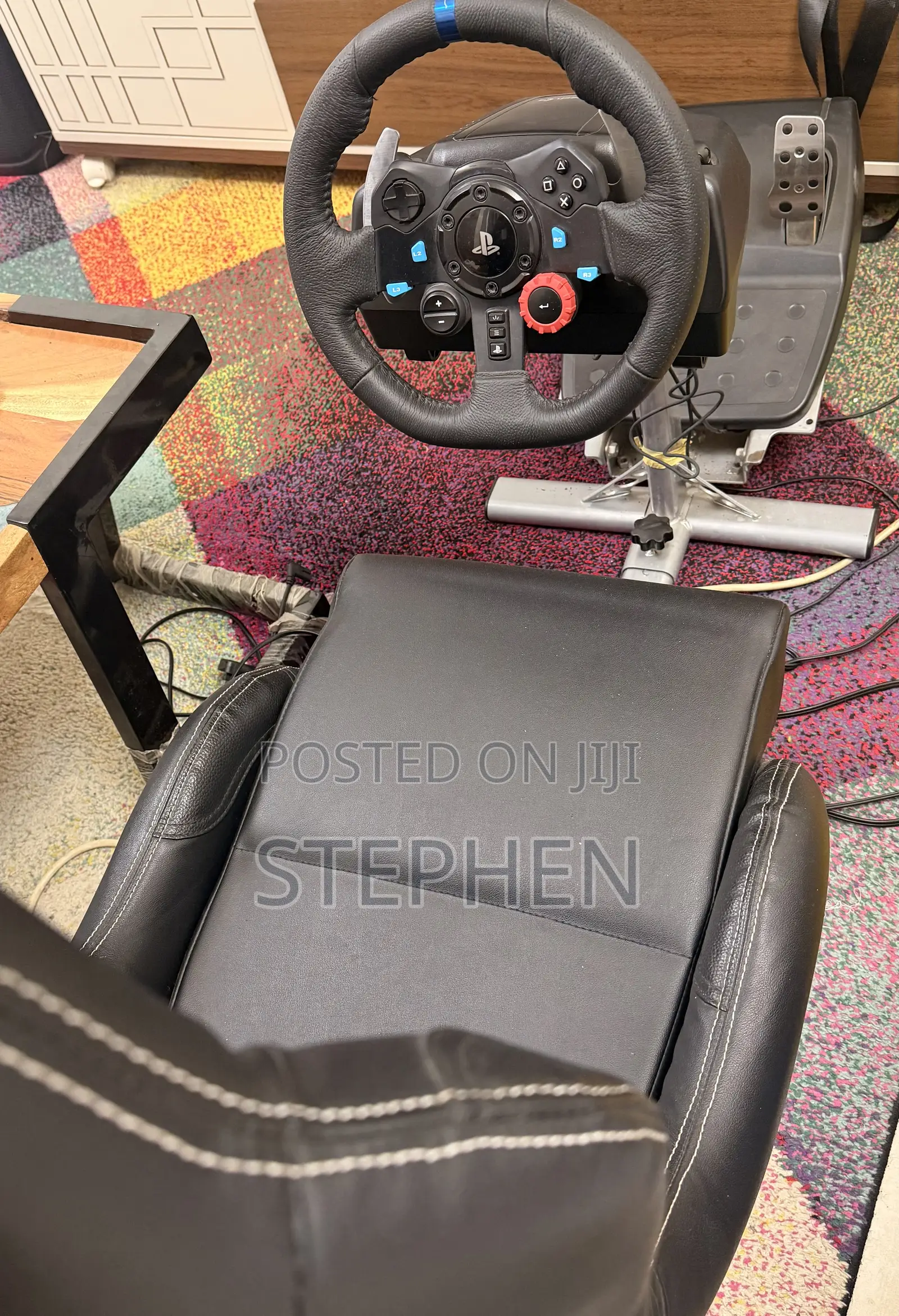 Logitech Steering Wheel And Gaming Seat