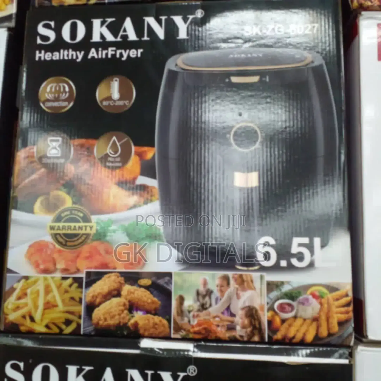 8l Large Capacity Air Fryer - 2400w, Healthy Easy to Clean