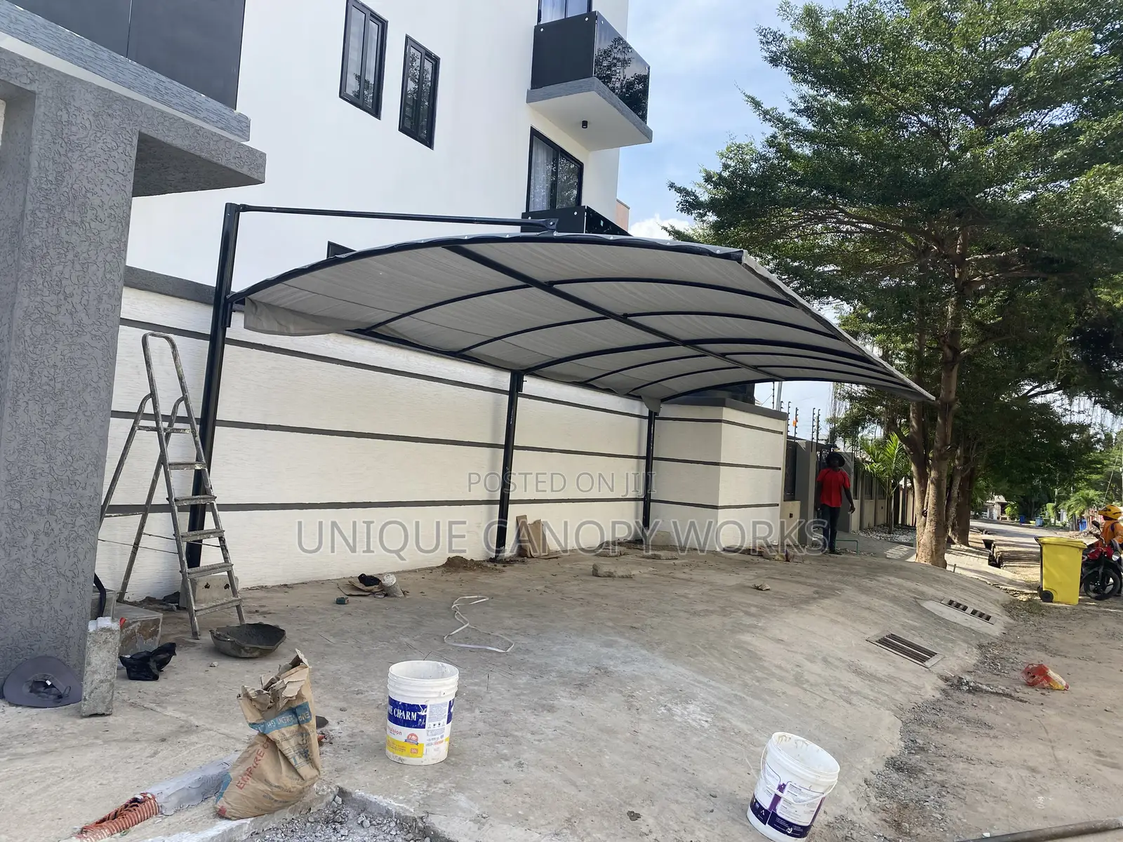 Grey Top Up Car Canopy
