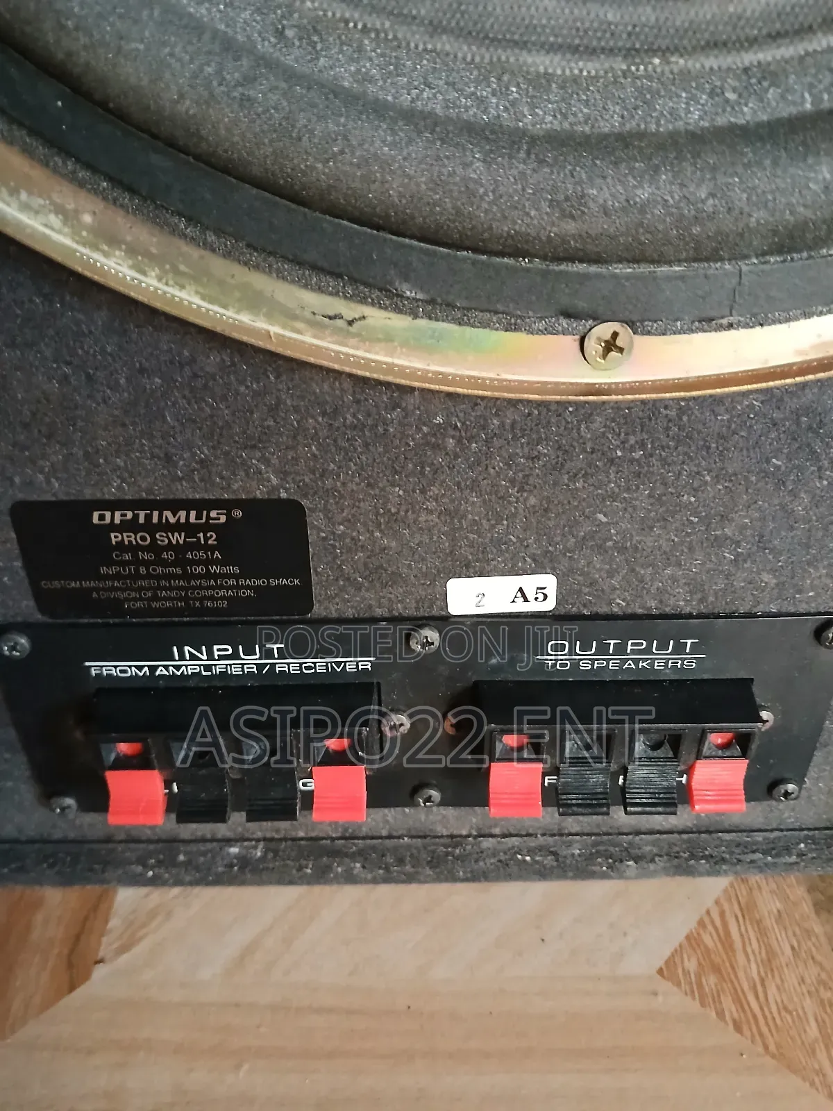 Optimus Pro Sw-12 Subwoofer