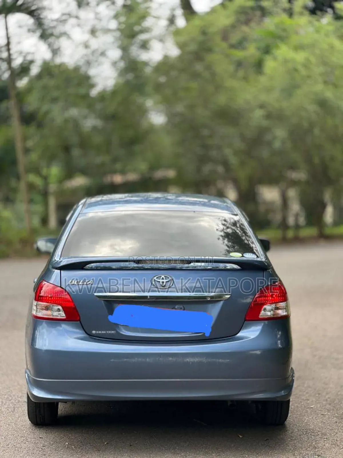 Toyota Belta 2012 Blue