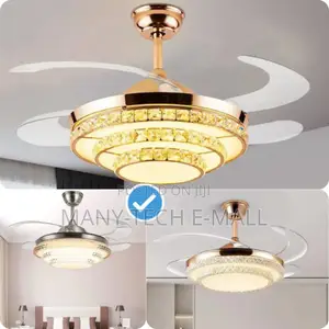 Fan With Light Golden Type